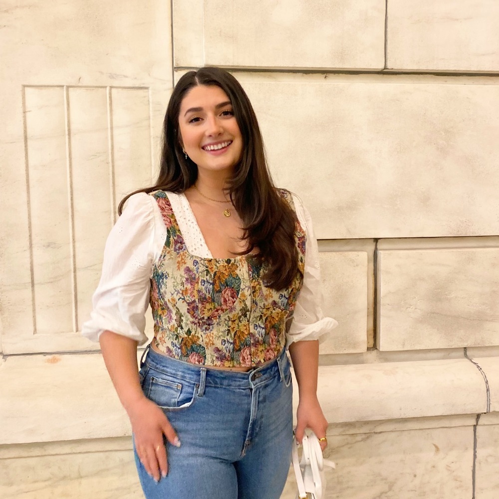 Floral Multicolor Women's Top